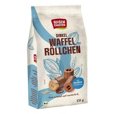 Dinkel Waffelröllchen - Vollmilch 150g | ROSENGARTEN