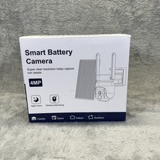Smart Battery Camera" 4MP HD Wireless Outdoor WiFi Security Night Vision