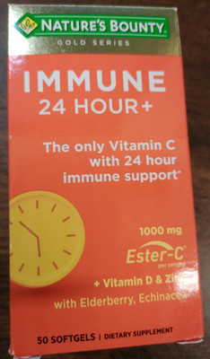 Nature's Bounty Immune 24 Hour+ 50 Softgels EXP-10/2026