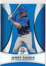2010 Jerry Sands Bowman Platinum Blue Refractor    RC 12/99    #PP1 (A849)