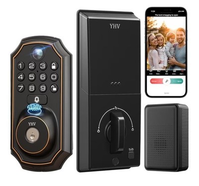 Fingerprint Deadbolt with App Control and Auto-Lock   Home Security Redefined
