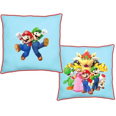 Nintendo Super Mario Kissen Laugh 40x40 cm Dekokissen passend zur Bettwäsche