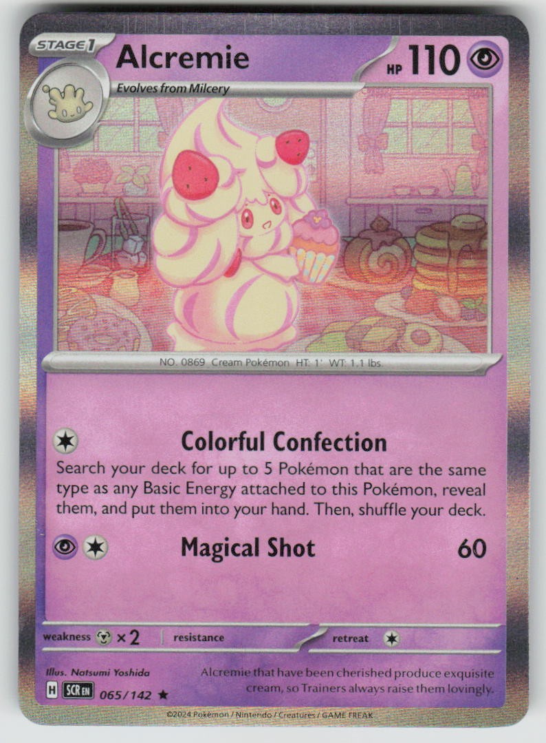 Alcremie Holo 65/142 Rare Stellar Crown Pokemon NM