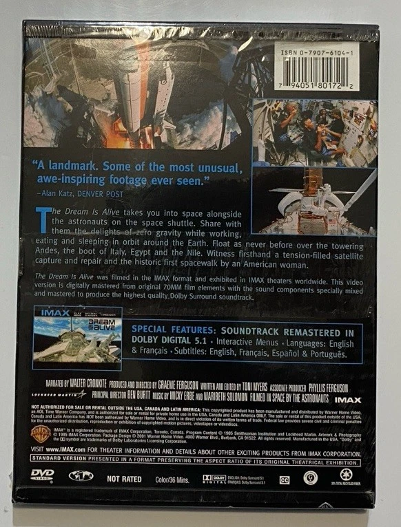 IMAX x3 DVDs T Rex Dream Is Alive Galapagos Documentary Science Nature Region 1 - Image 4 of 4