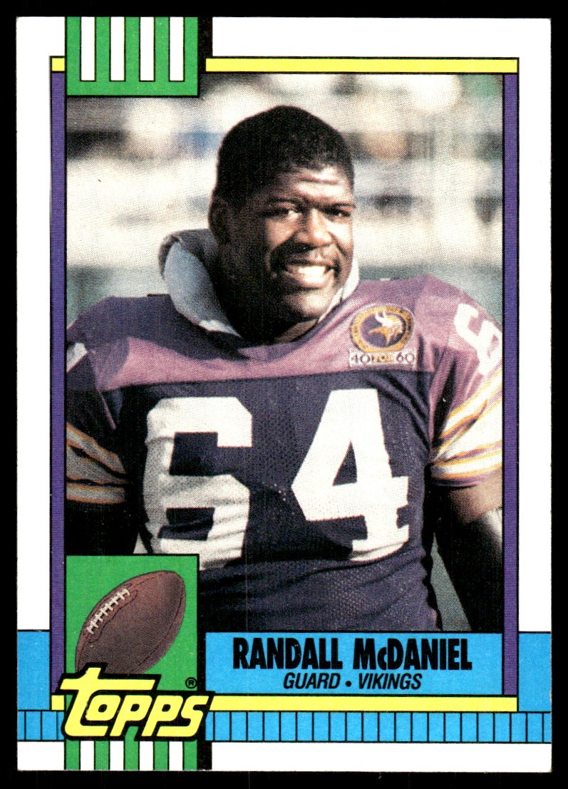 Randall McDaniel 1990 Topps #104 Vikings NFL READ FREE SHIPPING AutographDen