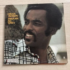 Chuck Jackson THROUGH ALL TIMES LP Rare WHITE LABEL PROMO  Soul