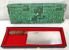 Vintage Dexter Russell Chinese Chef Knife Cleaver S5198 Martin Yan Wood Handle