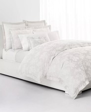 RALPH LAUREN Mya White Jacquard FULL/ QUEEN DUVET NEW 430
