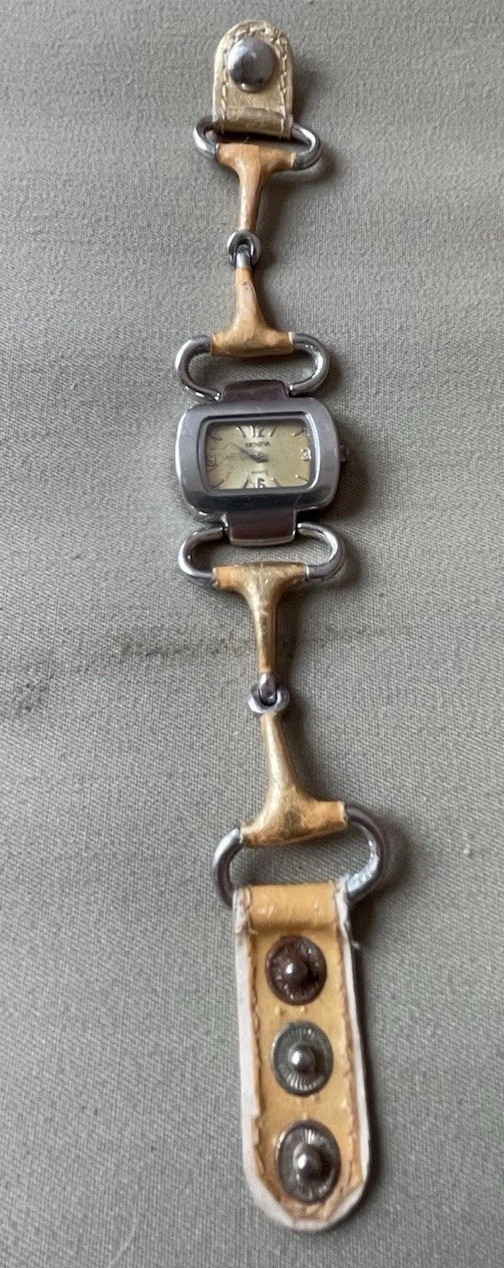 Geneva Quartz Watch Silver-tone Rectangular Case … - image 2