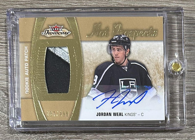2015-16 Fleer Showcase #148 Jordan Weal Rookie Patch AUTO #/499