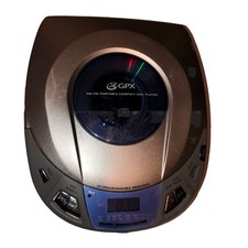 GPX C3880 Portable CD Player AM/FM Radio Silver Blue DBBS Tested Works B