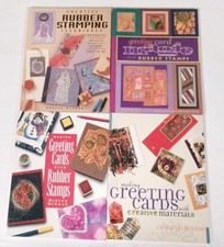 Greeting Card  Rubber Stamp Lot of 4 Books by MaryJo McGraw