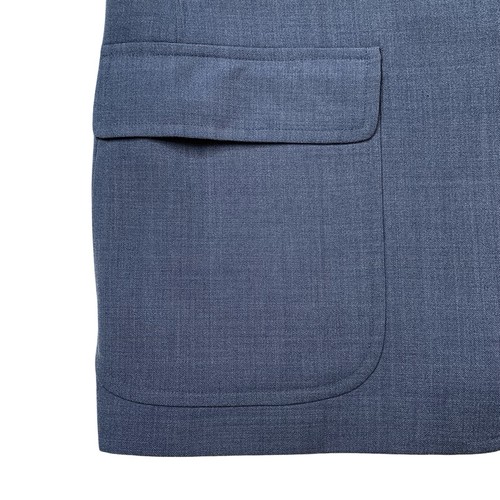 Vintage 42S Brooks Brothers Madison Fit Hopsack Punto Luz Azul Oro Botón Blazer - Imagen 7 de 12