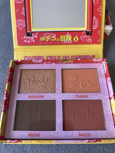 Rude Cosmetics Anime Blush/Highlighter/Contour Palette Rebel Rudeko - Sealed NIB - Picture 2 of 11