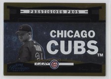 2005 Playoff Prestige Prestigious Pros Gold /50 Kerry Wood #PP-34 fo7