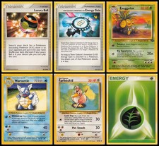 Pokemon Card Lot - Wartortle Base Set, Jungle Exeggutor, Luxury Ball Stormfront
