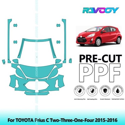 PreCut Paint Protection Film PPF For TOYOTA Prius C Two-Three-One-Four 2015-2016
