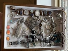 Sterling Silver Vintage Mixed Lot Rings Bracelets Brooches Turquoise Onyx Copper