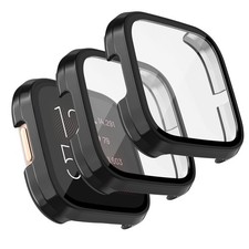 3 Pack for Fitbit Versa 2 Screen Protector with HD Tempered Glass Protectiv...