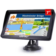 URFRU 7" GPS Navigator for Car Truck RV Pickup 2025 Offline Map Touchscreen