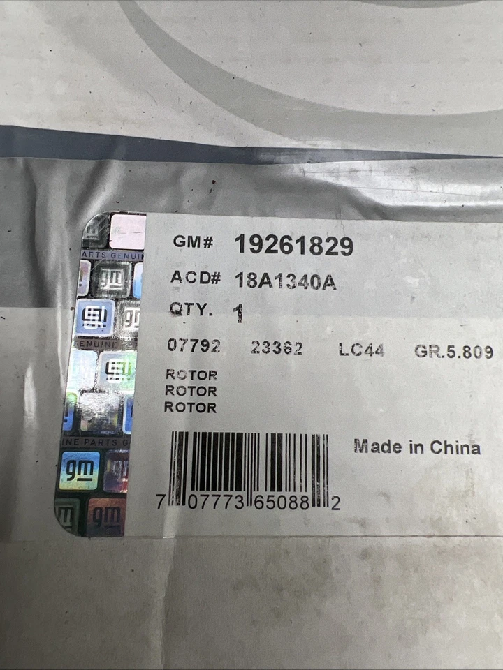 Rotor de freno de disco ACDelco 18A1340A 19261829 para 00-08 Subaru Legacy Impreza Foto 4 de 4