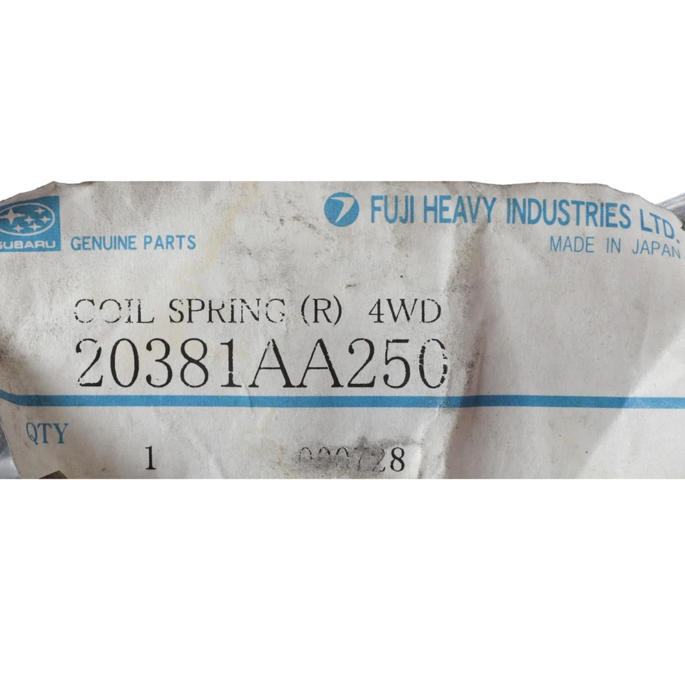 Muelle helicoidal suspensión trasera Subaru Legacy 1991-1994 OEM NUEVO 4x4 20381aa250 Foto 4 de 4