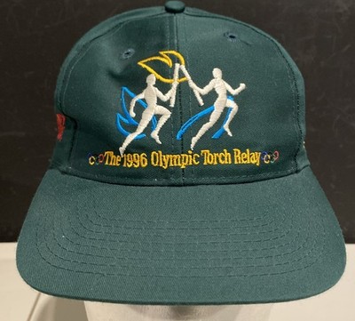 Vintage Olympics Games Collection Atlanta 1996 Green Snapback Hat Cap Coca Cola