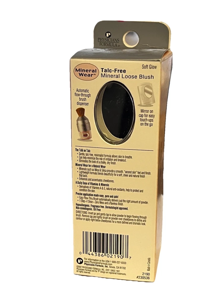 Physicians Formula Mineral Wear Talc-Free Mineral Loose Blush - 2190 Soft Glow - Image 4 of 4