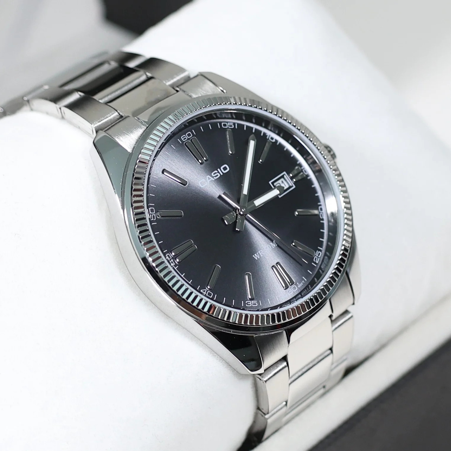 Casio Men's Vintage Gray Dial Stainless Steel Watch MTP-1302PD-1A1VEF