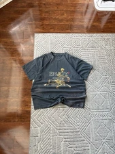 Travis Scott Astroworld Tour Black Faded T-Shirt Streetwear Skater Size XL Rare