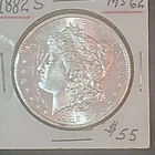1882 Morgan Dollar San Francisco Uncirculated Silver $1 Coin