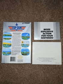 Top Gun The Second Mission NES Box & Manual Only (Game not included)