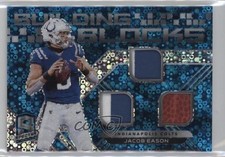 2020 Panini Spectra Building Blocks Relics Neon Blue Prizm 33/35 Jacob Eason ow3