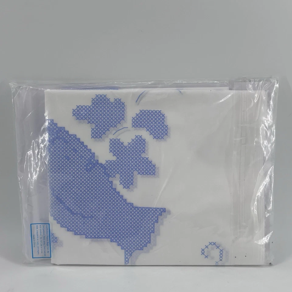 Herrschners Blue Jay Bird Quilt Blocks Set Of 6 Stamped Cross Stitch - Image 4 of 4