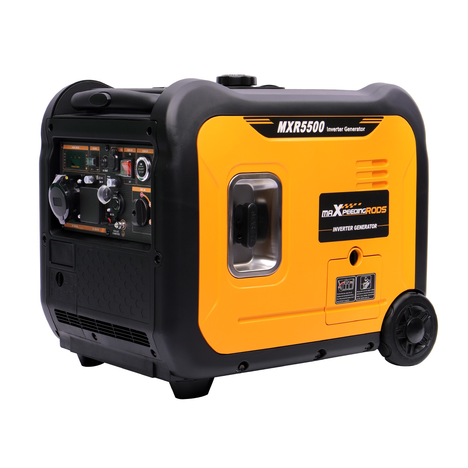 Portable Inverter Generator 5.0KVA Rated 5.5KVA Max Petrol Genset Power Supply