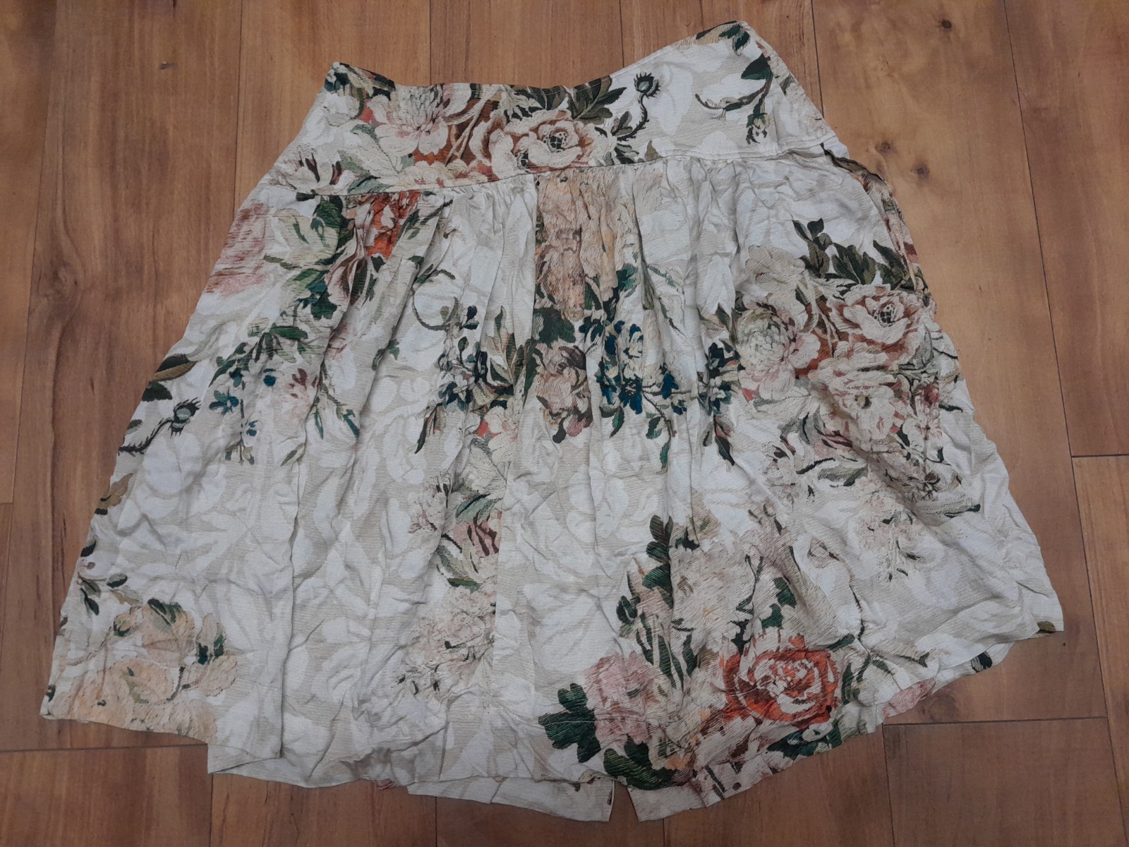 Peruvian Connection Ruffle Tiered Button Front Sk… - image 3