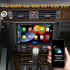 DAB+ Autoradio CarPlay f�r BMW 3er E90 E91 E92 318i 320d Android 15 WIFI GPS Nav