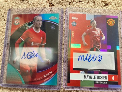 topps auto wsl maya le tissier missy bo kearns england lionesses numbered /99