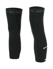 Totum Knee Warmers in Black Made in Italy by Santini