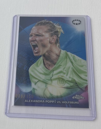 *BRAND NEW* Alexandra Popp | Topps Chrome UWCL Vibe Blue Refractor /150