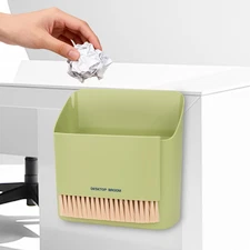 Mini Trash Can Broom Dustpan: Small Hanging Garbage Lint Bin for Laundry Room Of