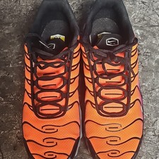 Nike Air Max Plus TN Orange Black Purple Cushioned Mesh Sneakers
