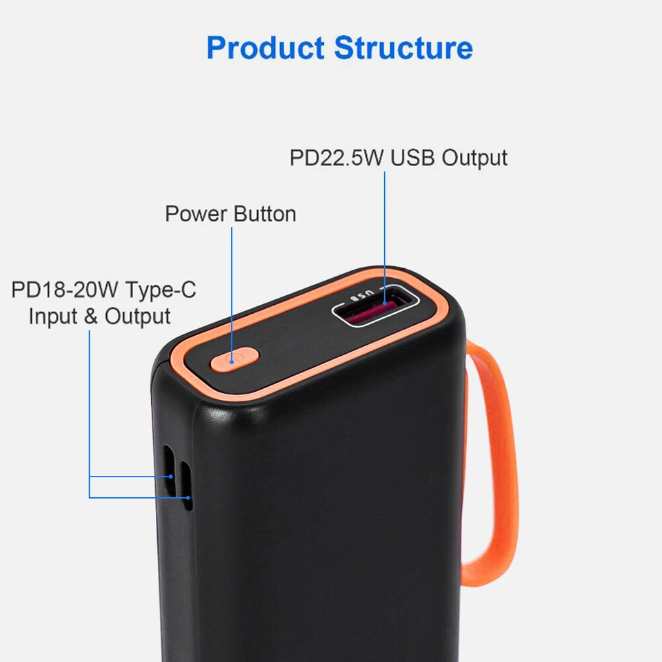 Power Bank 30000mAh Tragbar Schnellladegerät Externer Batterie Ladegerät Handy - Bild 4 von 4