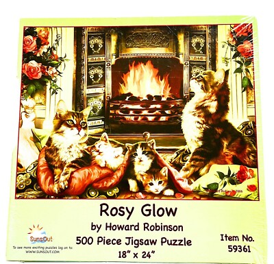 SunsOut Rosy Glow 500 Jigsaw Puzzle By Howard Robinson  Item 59361 Rare 2006