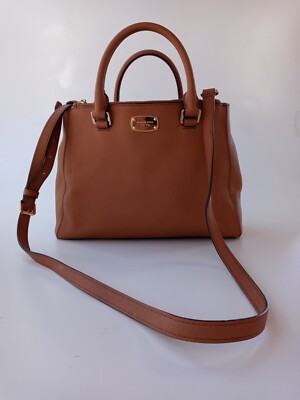 Michael Kors Kellen Ballet Satchel Handbag Medium Saffiano Leather