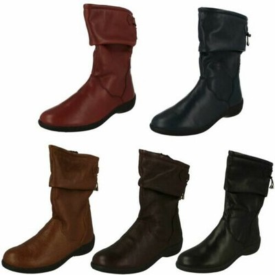 Ladies Padders Casual Calf High Wide 