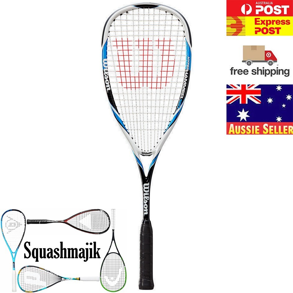 Raquette Squash Wilson Hyper Hammer 120 PH - Avec Balles Dunlop