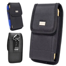 For Motorola Moto z4 Heavy Duty Holster Pouch Nylon Carry Case Fits Rugged Cover