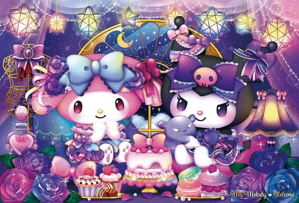 Jigsaw Puzzle SANRIO series My melody Kuromi 1000 pieces Japan BEVERLY 1000-016 - Image 2 of 2