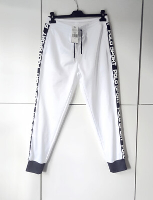 Jogginghose POLO SPORT Ralph Lauren Gr XS weiß-blau NwT